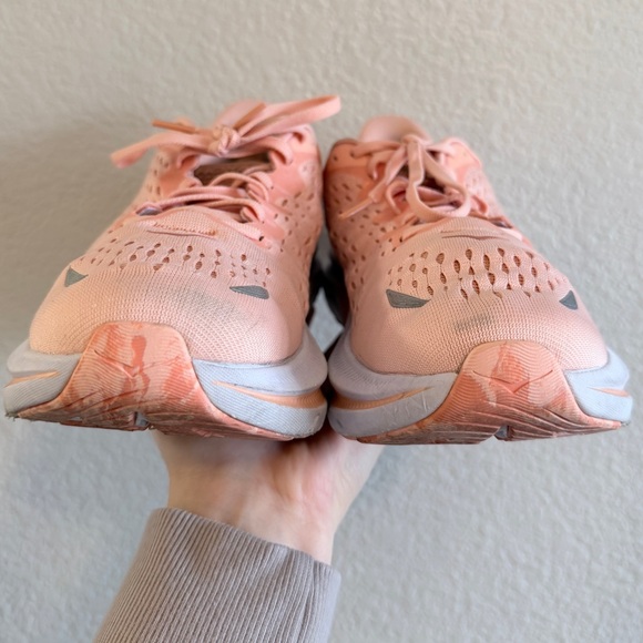 Hoka Kawana Road Running Shoes/Sneakers in ‘Peach Parfait/Coral’ - Women’s 10.5 - Picture 10 of 10